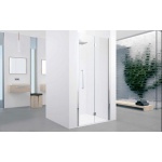 Novellini Young 2.0 1BS Drzwi do wnęki przesuwne 90 cm lewe profil chrom Y21BS87S-1K