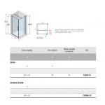 Novellini Young 2.0 G+F 90 Kabina narożna - drzwi jednoskrzydłowe i boczna ścianka stała profil chrom Y2G89-1K+Y2FG89-1K