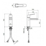 Oioli CAPRI Bateria umywalkowa jednouchwytowa Chrom 44501-LC20