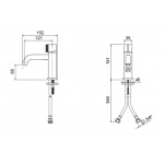 Oioli COMO Bateria umywalkowa jednouchwytowa Chrom 20701