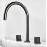 Oioli COMO Bateria umywalkowa 3-otworowa Matt Black 20766-C08