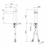 Oioli FILING Bateria umywalkowa jednouchwytowa Chrom 80600