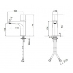 Oioli FILING Bateria umywalkowa jednouchwytowa Chrom 80201
