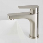 Oioli KING Bateria umywalkowa jednouchwytowa z korkiem automatycznym Brushed Nikel 9203-TC-C04