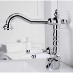 Oioli LIBERTY Bateria umywalkowa jednouchwytowa z korkiem automatycznym Chrom 1172-LR