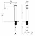 Oioli LIFE 25Z Bateria umywalkowa jednouchwytowa Copper PVD 25904Z-PVD05