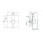 Oioli LIFE 26 Bateria natryskowa podtynkowa jednouchwytowa Brushed stainless steel 26920