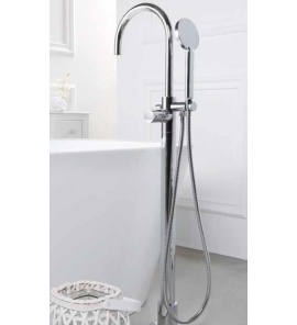 Oioli MIAMI Bateria wannowo-natryskowa wolnostojąca ze słuchawką Chrom 80208