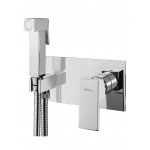 Oioli UNIKA Bateria bidetowa ścienna z bidetką Chrom 41505-INC