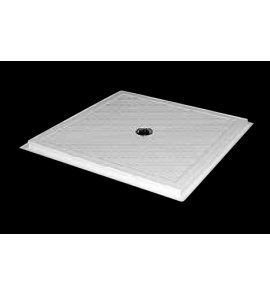 Olympia Ceramica Auxilium Brodzik akrylowy 80x80 cm kwadratowy, Biały D80 