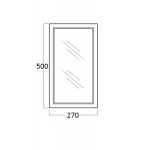 Olympia Ceramica Auxilium Lustro ścienne , Biały D10 