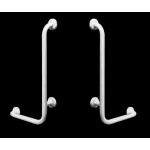 Olympia Ceramica Auxilium Poręcz ścienna prawa wygięta do góry, Biały D7 DX