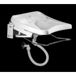 Olympia Ceramica Auxilium Umywalka ścienna z jednym otworem na baterie, Biały AUX4166101 