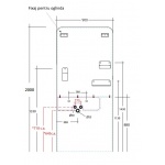 Olympia Ceramica Beauty Lustro z możliwościa montażu umywalki, ciemny brązowy BEASP134