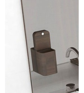 Olympia Ceramica Beauty Pojemnik na szczoteczki, ciemny brązowy BEAP0134