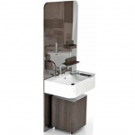 Olympia Ceramica Beauty Półeczka do lustra, ciemny brązowy BEAP0234