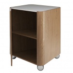 Olympia Ceramica Beauty Szafka na kółkach, niska, jasny brązowy BEAMOB34