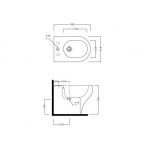 Olympia Ceramica Clear Bidet stojący, Biały CLE210101