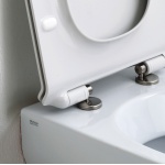  Olympia Ceramica Clear Miska WC wisząca bezrantowa Rimless 50x36 cm z deską wolnoopadającą SLIM biała CLE1202R01 C5CN01