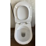  Olympia Ceramica Clear Miska WC wisząca bezrantowa Rimless 50x36 cm z deską wolnoopadającą SLIM biała CLE1202R01 C5CN01