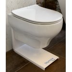  Olympia Ceramica Clear Miska WC wisząca bezrantowa Rimless 50x36 cm z deską wolnoopadającą SLIM biała CLE1202R01 C5CN01