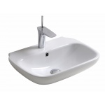 Olympia Ceramica Clear Umywalka ścienna 55 cm, Biały CLE4355101
