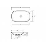 Olympia Ceramica Clear Umywalka stawiana na blat biała CLE4266001