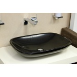   Olympia Ceramica Clear Umywalka nablatowa 66x44 cm czarny mat CLE4266023