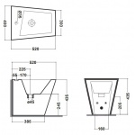 Olympia Ceramica Crystal Bidet stojący, Biały CRY210101
