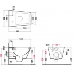 Olympia Ceramica Crystal Misa wc wisząca, Biały CRY1202013