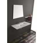 Olympia Ceramica Crystal Umywalka ścienna prostokątna, Biały CRY4C10301