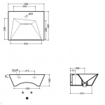 Olympia Ceramica Crystal Umywalka ścienna 50 cm, Biały CRY4350101