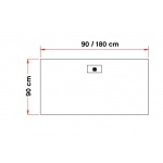 Olympia Ceramica Easy Slim Brodzik prostokątny 90x161cm, Biały SLI89017001