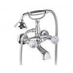 Olympia Ceramica Impero Bateria wannowo-natryskowa ścienna ze słuchawką, Chrom 3900/S