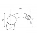 Olympia Ceramica Impero Bateria bidetowa, Chrom S3964A/S