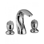 Olympia Ceramica Impero Bateria umywalkowa 3-otworowa, Chrom 3812A/S