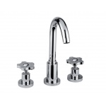 Olympia Ceramica Impero Bateria umywalkowa 3-otworowa, Chrom 3612A