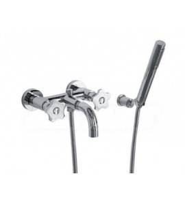 Olympia Ceramica Impero Bateria Wannowo-natryskowa ścienna ze słuchawką, Chrom 3601