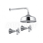 Olympia Ceramica Impero Bateria natryskowa podtynkowa z deszczownicą, Chrom 3715WB