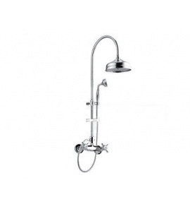 Olympia Ceramica Impero Bateria natryskowa z deszczownicą i słuchawką, Chrom 3707WC