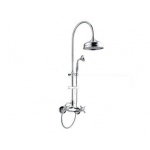 Olympia Ceramica Impero Bateria natryskowa z deszczownicą i słuchawką, Chrom 3707WC