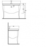 Olympia Ceramica Impero Blat do szafki umywalkowej, Czarny IMTOP10103