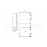 Olympia Ceramica Impero Grzejnik łazienkowy ścienny, elektryczny, Złoty SS0750/E