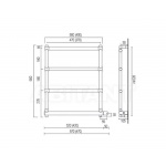 Olympia Ceramica Impero Grzejnik łazienkowy ścienny, elektryczny Chrom SS0450/E