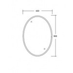 Olympia Ceramica Impero Lustro bez ramy, owalne IMSP65