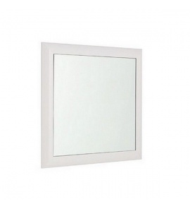 Olympia Ceramica Impero Lustro ścienne z ramą kwadratowe, Biały IMSP50