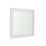 Olympia Ceramica Impero Lustro ścienne z ramą kwadratowe, Biały IMSP50