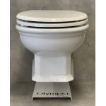   Olympia Ceramica Impero Miska WC wisząca 540x390 mm z deską wolnoopadającą Biała IMP120201+C81101 PROMOCJA!! W MAGAZYNIE!!