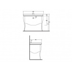 Olympia Ceramica Impero Szafka pod umywalkę, Biały IMMO100