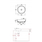 Olympia Ceramica Impero Umywalka okrągła stawiana na blacie, Biały LIL4B41001